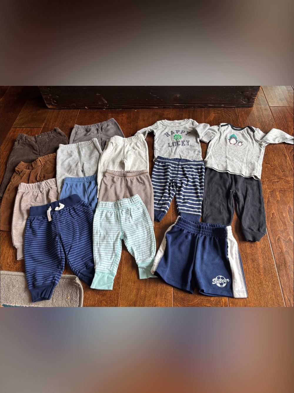 Baby Boy Multi-Piece Outfit Bundle - Gray, Blue, Brown, Mint